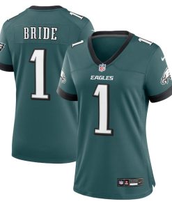 Number 1 Bride Philadelphia Eagles Nike Women's Game Jersey - Midnight Green