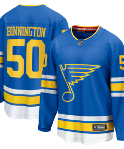 Jordan Binnington St. Louis Blues  Home Breakaway Jersey - Blue