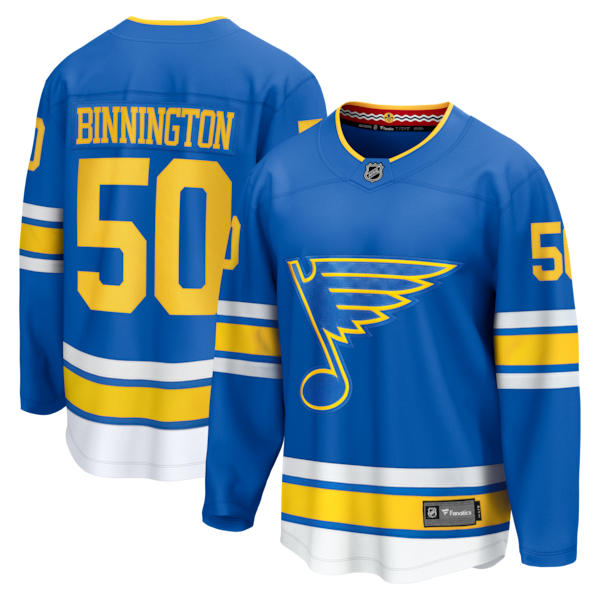 Jordan Binnington St. Louis Blues Home Breakaway Jersey - Blue