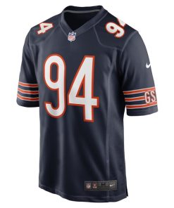 Alternative view of Austin Booker Chicago Bears Nike  Game Jersey -  Navy