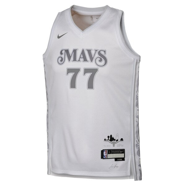 Luka Don?i? Dallas Mavericks Nike Youth 2024/25 Swingman Player Jersey - City Edition - White - Image 2