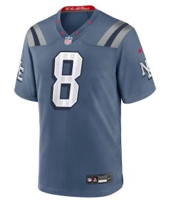 Alternative view of Stefon Diggs New England Patriots Nike 2025 Rivalries Collection Game Jersey - Storm Blue