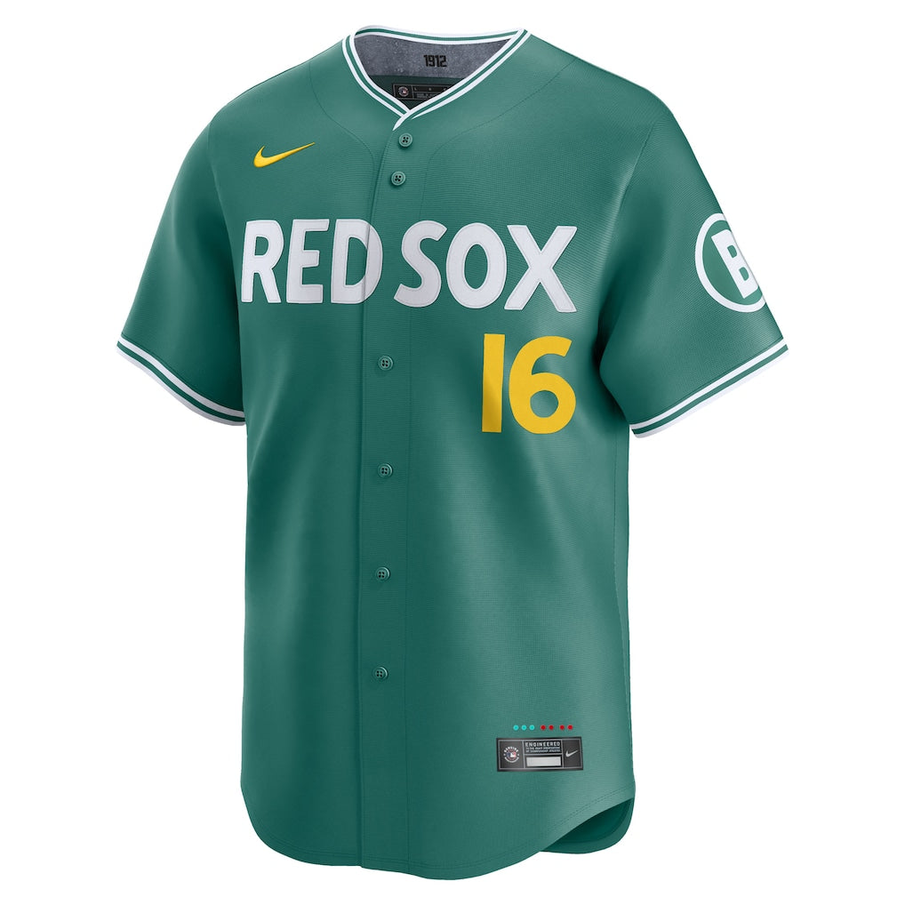 Jarren Duran Boston Red Sox Nike 2025 City Connect Limited Player Jersey - Green - Image 2
