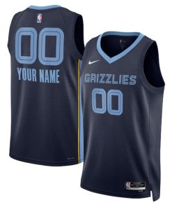 Memphis Grizzlies Nike Unisex Swingman Custom Jersey Navy - Icon Edition