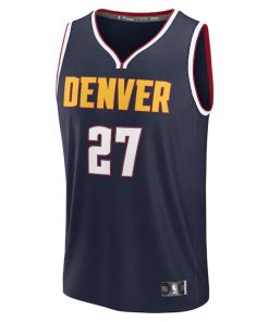 Alternative view of Jamal Murray Denver Nuggets  Fast Break Replica Player Jersey - Icon Edition - Navy