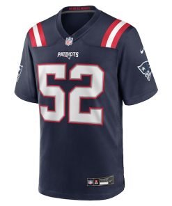 Alternative view of Jack Gibbens New England Patriots Nike Team Game Jersey -  Navy