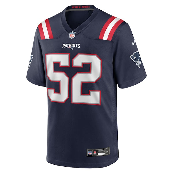 Jack Gibbens New England Patriots Nike Team Game Jersey - Navy - Image 2