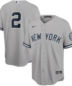 Derek Jeter New York Yankees Nike 2020 Hall of Fame Induction Replica Jersey - Gray
