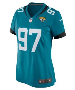 Alternative view of Tommy Togiai Jacksonville Jaguars Nike Women's Team Game Jersey -  Teal