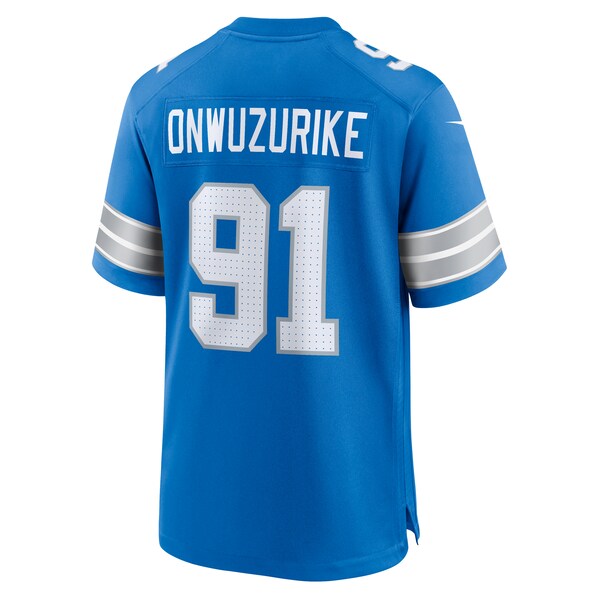 Levi Onwuzurike Detroit Lions Nike Team Game Jersey - Blue - Image 3