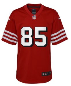 Alternative view of George Kittle San Francisco 49ers Nike Youth Game Jersey - Scarlet