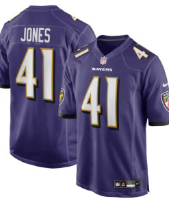 Dre'Mont Jones Baltimore Ravens Nike Team  Game Jersey -  Purple