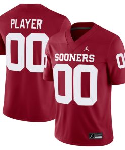 Oklahoma Sooners Jordan Brand NIL Pick-A-Player Football Replica Jersey - Crimson