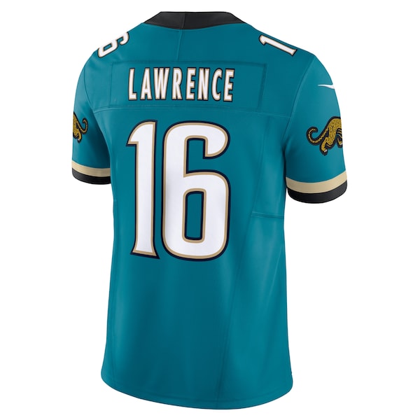 Trevor Lawrence Jacksonville Jaguars Nike Prowler Throwback Vapor F.U.S.E. Limited Jersey - Teal - Image 3