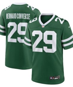 Alternative view of Jarrick Bernard-Converse New York Jets Nike Team Game Jersey - Legacy Green
