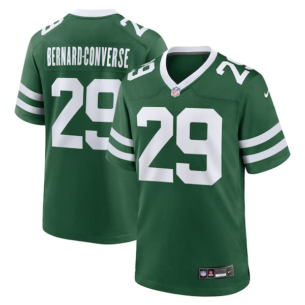 Jarrick Bernard-Converse New York Jets Nike Team Game Jersey - Legacy Green - Image 2