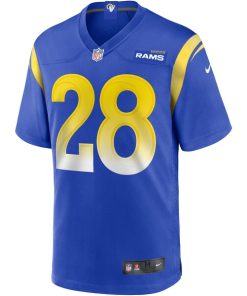 Alternative view of Marshall Faulk Los Angeles Rams Nike Game Retired Player Jersey - Royal