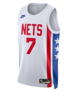 Alternative view of Kevin Durant Brooklyn Nets Nike Swingman Jersey - Classic Edition - White