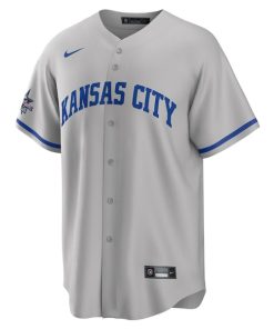Alternative view of Kansas City Royals Nike 2025 MLB All-Star Game Away Replica Jersey - Gray