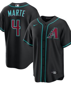 Ketel Marte Arizona Diamondbacks Nike Alternate Replica Jersey - Black/Crimson