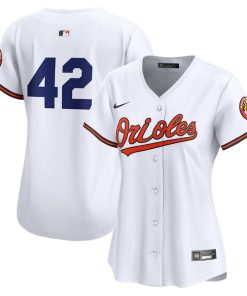 Baltimore Orioles Nike Women's 2024 Jackie Robinson Day Home Limited Jersey?¨C White