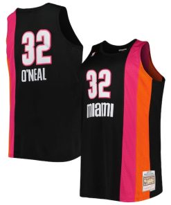 Shaquille O'Neal Miami Heat Big & Tall Hardwood Classics 2005/06 Swingman Jersey - Black