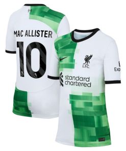 Alexis Mac Allister Liverpool Nike Youth 2023/24 Away Replica Player Jersey - White