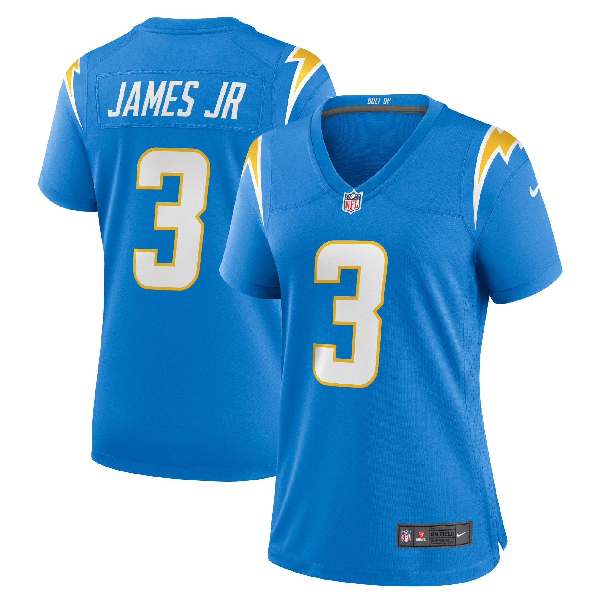 Derwin James Jr. Los Angeles Chargers Nike Women's Alternate Super Chargers Game Jersey - Navy/Powder Blue/Gold - Image 6