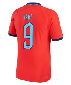 Alternative view of Harry Kane England National Team Nike 2022/23 Away Vapor Match Authentic Player Jersey - Red