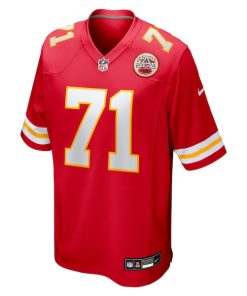 Alternative view of Josh Simmons Kansas City Chiefs Nike Team Game Jersey -  Red