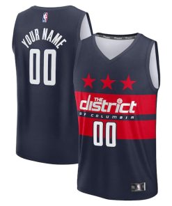 Washington Wizards  Youth Fast Break Custom Replica Jersey - Navy  - Statement Edition