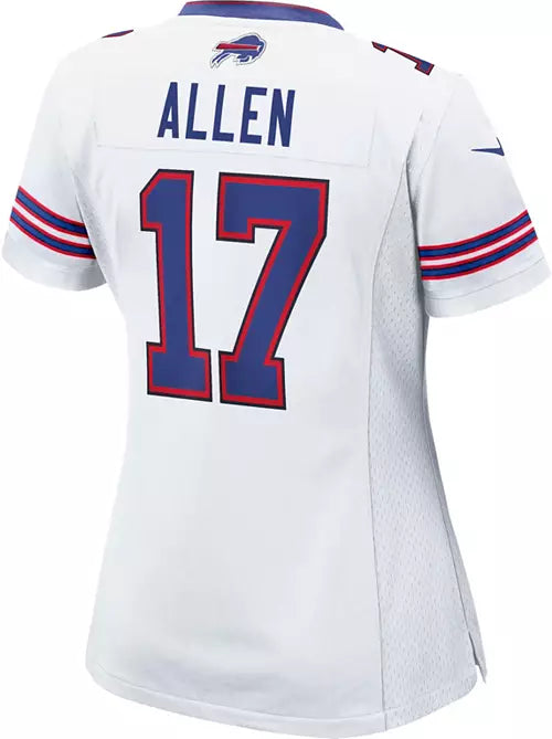 Josh Allen Buffalo Bills Nike Alternate Game Player Women's Jersey - White - Image 4