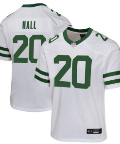 Breece Hall New York Jets Nike Youth Game Jersey - Legacy White/Black/Green