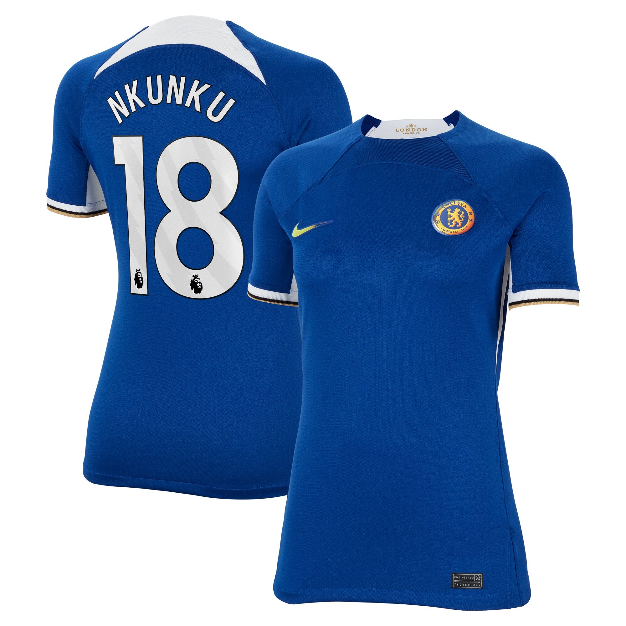 Christopher Nkunku Chelsea Nike Women's 2023/24 Away Stadium Replica Player Jersey - Navy/Blue - Image 5