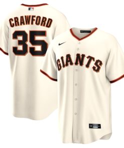 Brandon Crawford San Francisco Giants Nike Home Replica Player Name Jersey - Cream