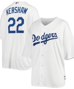 Clayton Kershaw Los Angeles Dodgers Women's Plus Size Replica Player Jersey - White