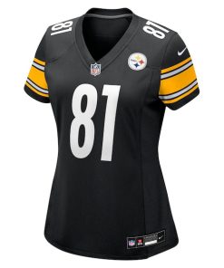 Alternative view of Jonnu Smith Pittsburgh Steelers Nike Women's Team Game Jersey -  Black