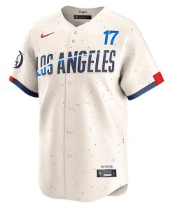 Alternative view of Shohei Ohtani Los Angeles Dodgers Nike 2024 City Connect Limited Player Jersey - Cream