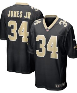 Tony Jones Jr. New Orleans Saints Nike Player Game Jersey - Black