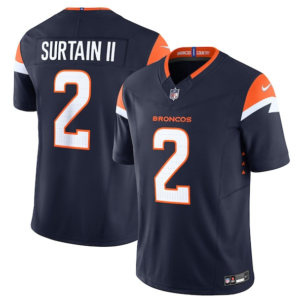 Patrick Surtain II Denver Broncos Nike Alternate Vapor F.U.S.E. Limited Jersey - Navy - Image 4
