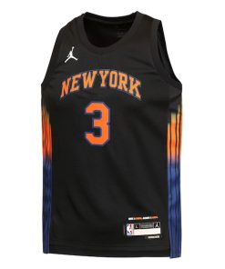 Alternative view of Josh Hart New York Knicks Jordan Brand Youth  Swingman Jersey - Statement Edition - Black