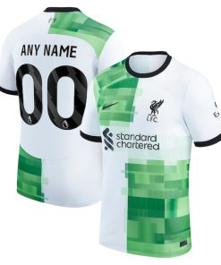 Liverpool Nike 2023/24 Away Replica Custom Jersey - White