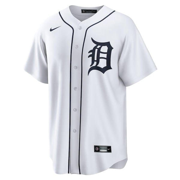 Andy Ib¨¢?ez Detroit Tigers Nike Home Replica Player Jersey - White - Image 2