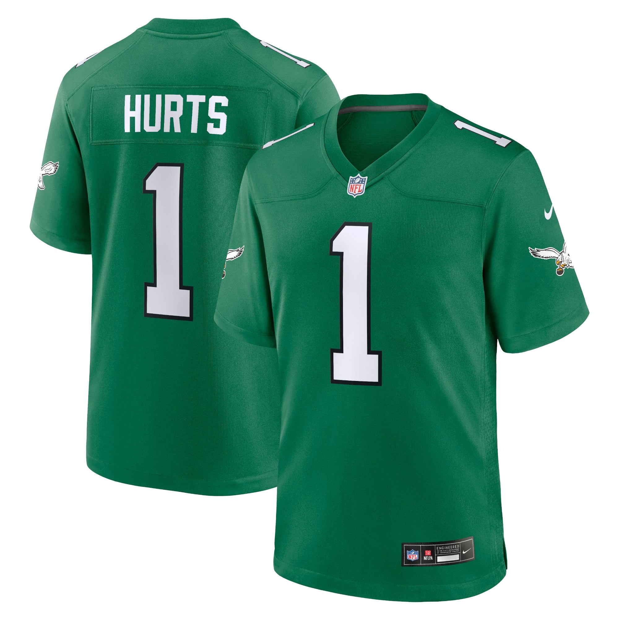 Jalen Hurts Philadelphia Eagles Nike Player Jersey - Midnight Green/Kelly Green - Image 6
