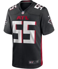 Alternative view of John Abraham Atlanta Falcons Nike Game Retired Player Jersey - Black