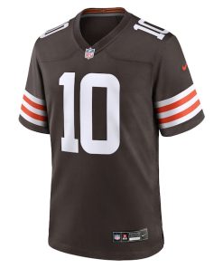 Alternative view of Quinshon Judkins Cleveland Browns Nike 2025 NFL Draft Game Jersey - Brown