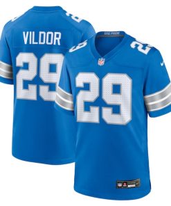 Kindle Vildor Detroit Lions Nike Team Game Jersey -  Blue