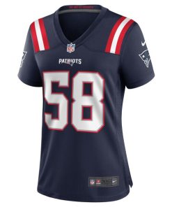 Alternative view of Anfernee Jennings New England Patriots Nike Women's Team Game Jersey - Navy