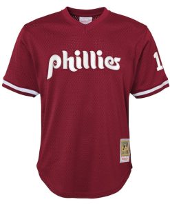Alternative view of Darren Daulton Philadelphia Phillies Youth Cooperstown Collection?Mesh Batting Practice Jersey - Burgundy