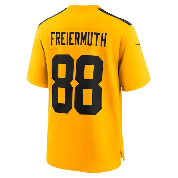 Pat Freiermuth Pittsburgh Steelers Nike Alternate 1933 Throwback Game Jersey - Gold/Black - Image 4